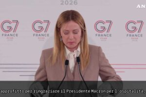 Meloni: «Soddisfatta del G7, convergenze non scontate un’ottima notizia»