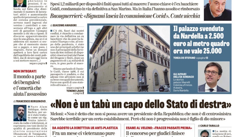 Oggi in edicola