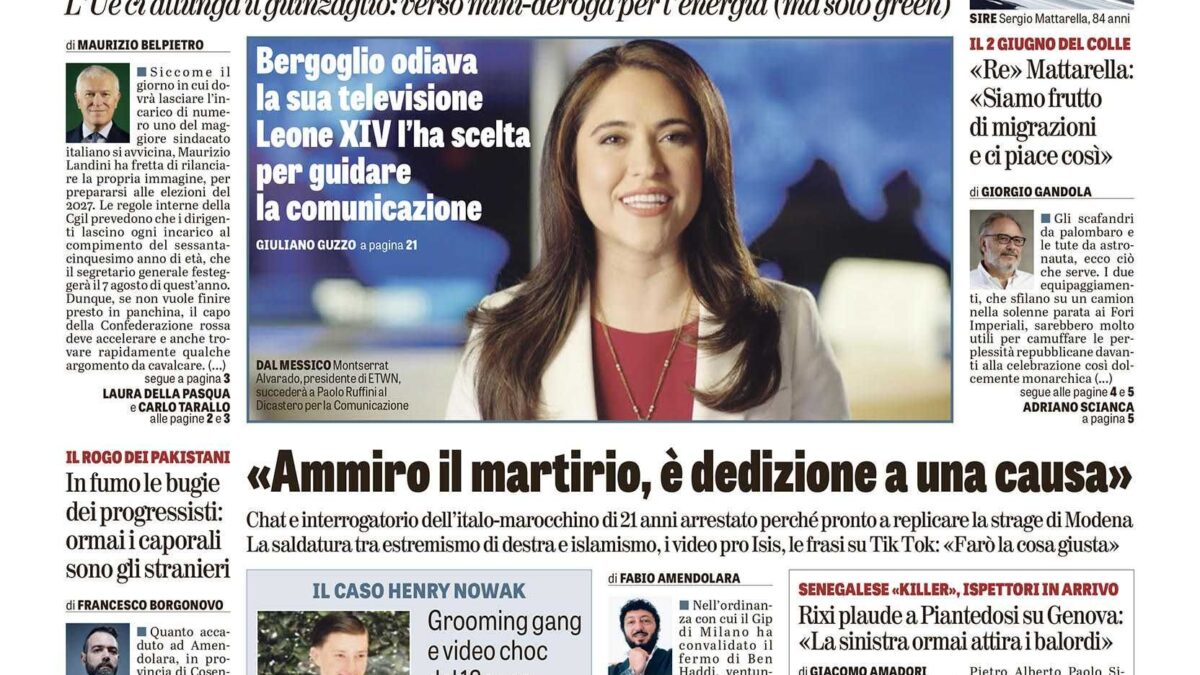 Oggi in edicola