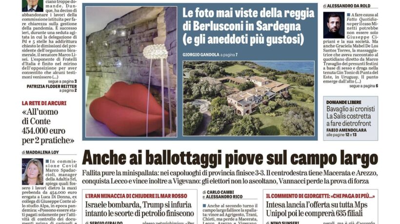 Oggi in edicola