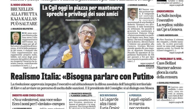 Oggi in edicola