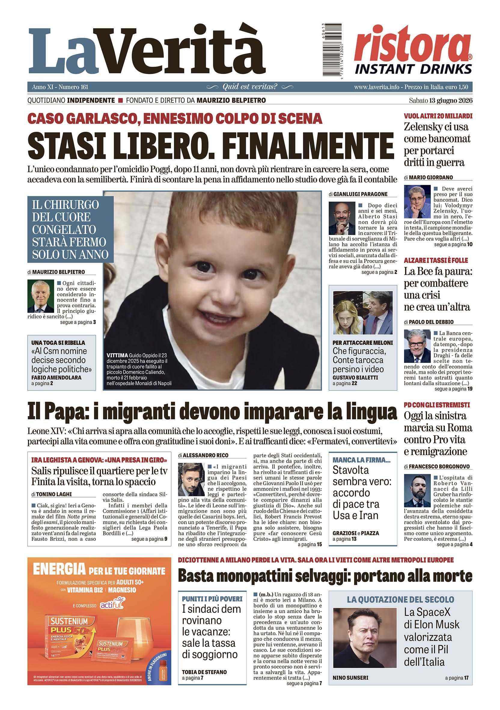 Oggi in edicola