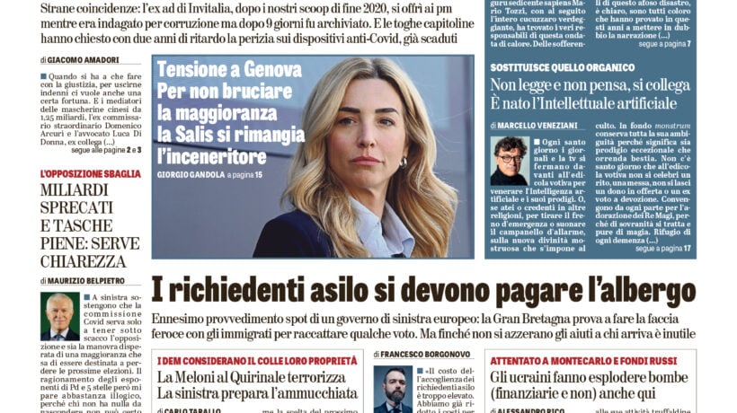 Oggi in edicola