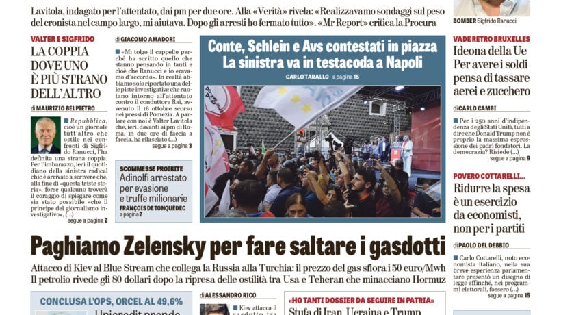 Oggi in edicola