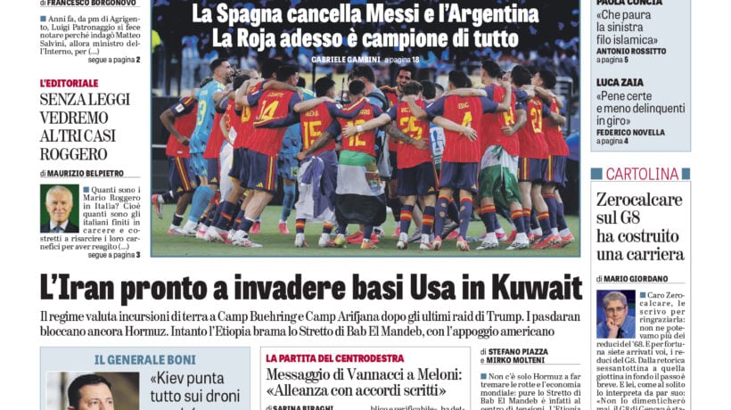Oggi in edicola