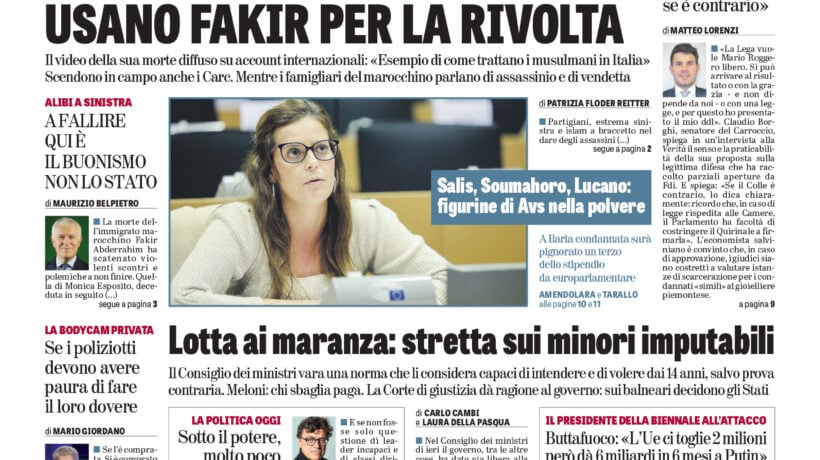 Oggi in edicola