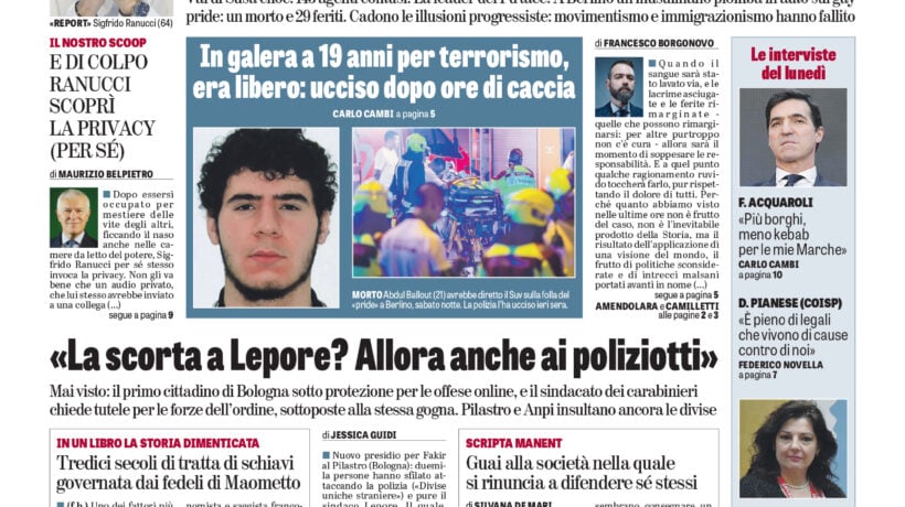Oggi in edicola