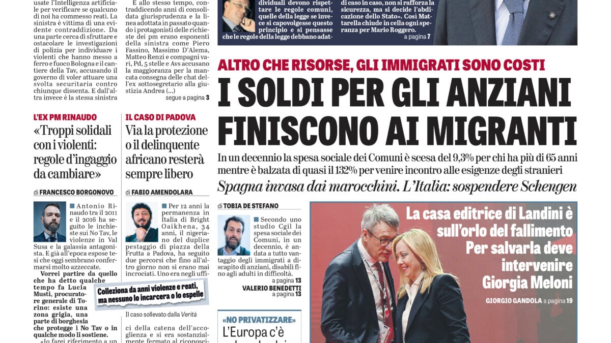 Oggi in edicola