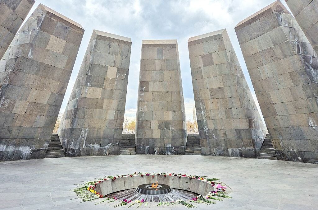 Armenia. Yerevan. Memoriale del genocidio armeno sulla collina di Tsiternakaberd