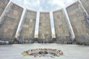 Armenia. Yerevan. Memoriale del genocidio armeno sulla collina di Tsiternakaberd