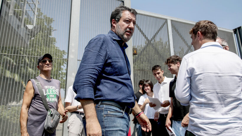 Salvini torna a Bollate e la Lega deposita una proposta di legge per liberare Roggero