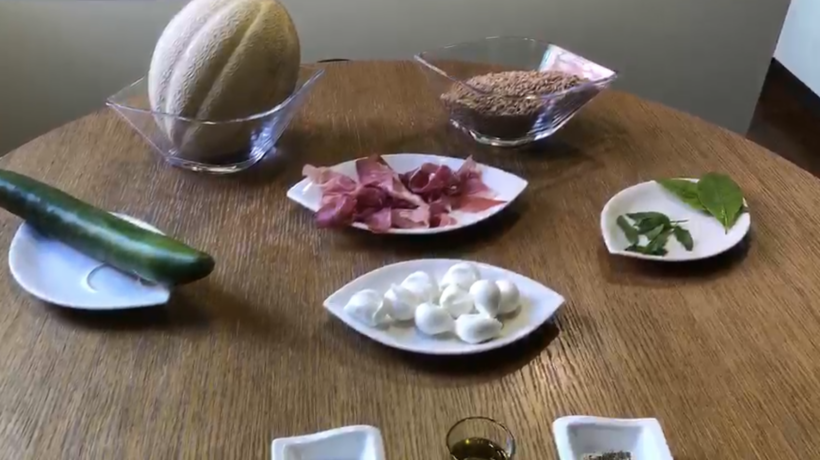 Cuciniamo insieme | Farro con melone e prosciutto