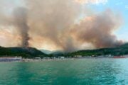 Incendio sul Gargano, Canadair a Peschici