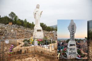 medjugorje profanazione statua