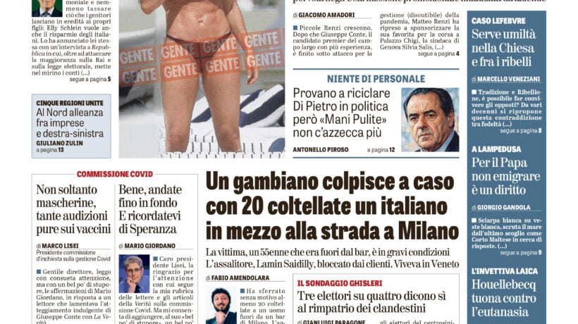 Oggi in edicola