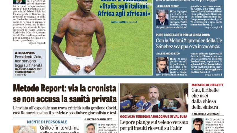 Oggi in edicola