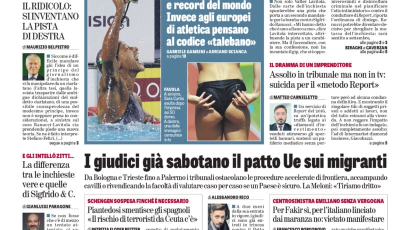 Oggi in edicola