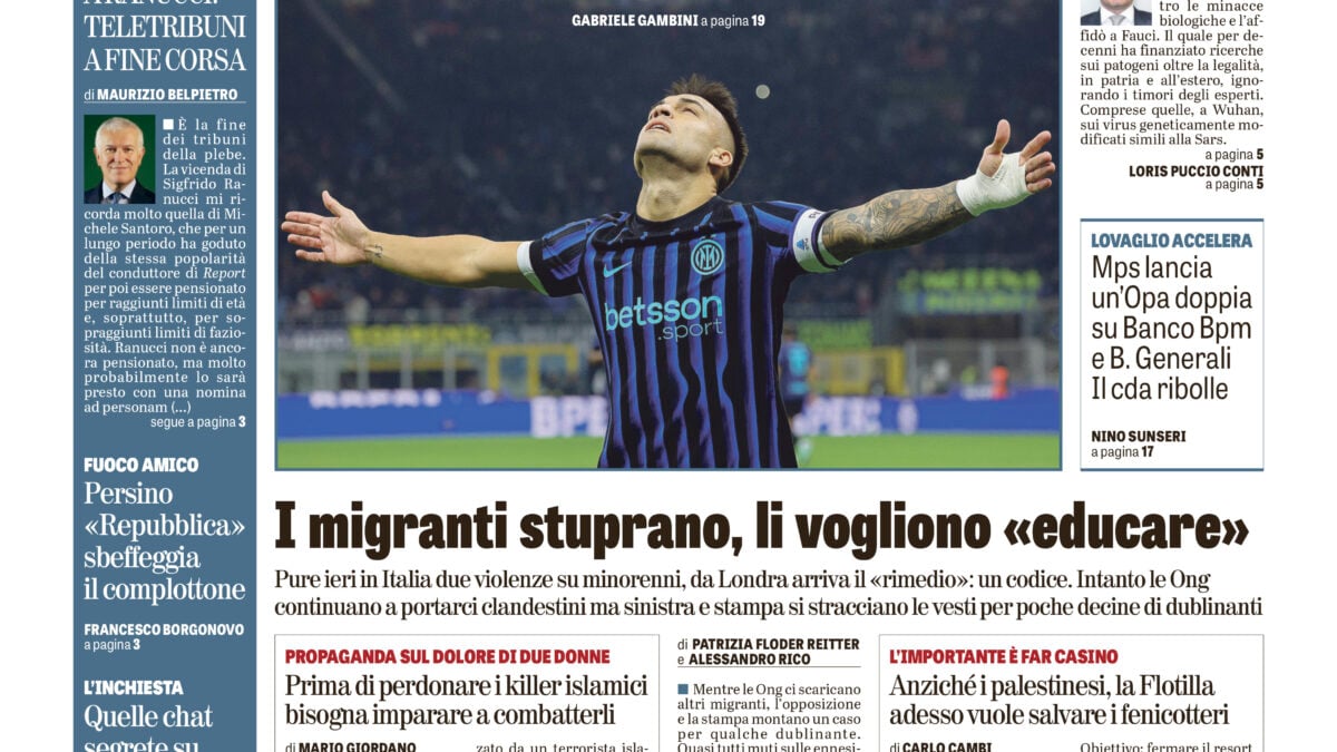 Oggi in edicola