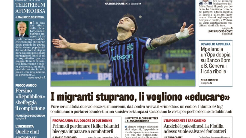Oggi in edicola