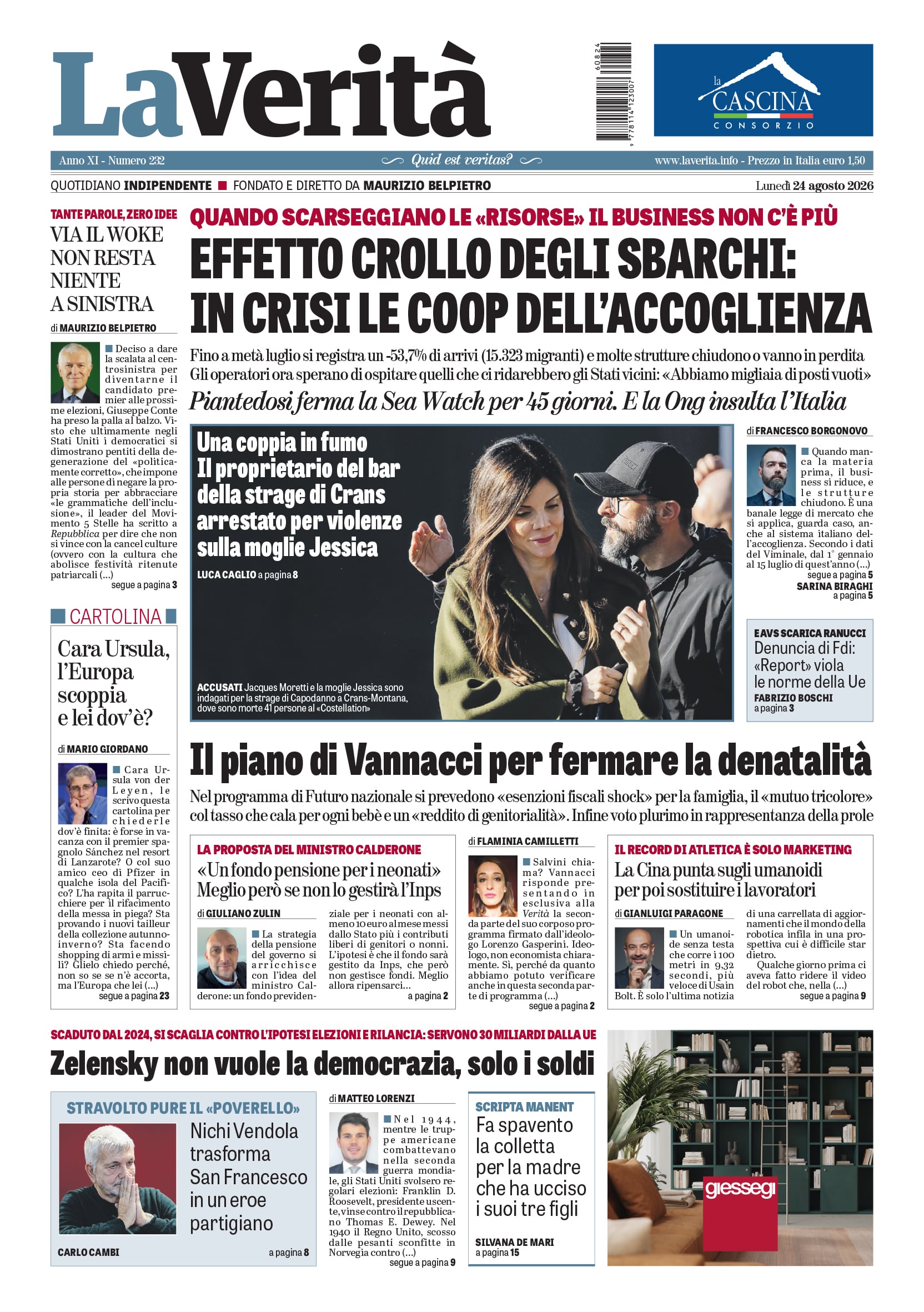 Oggi in edicola