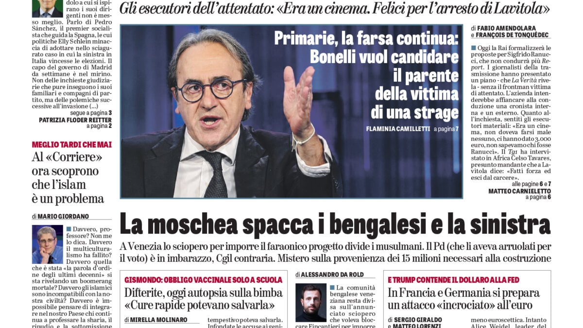 Oggi in edicola
