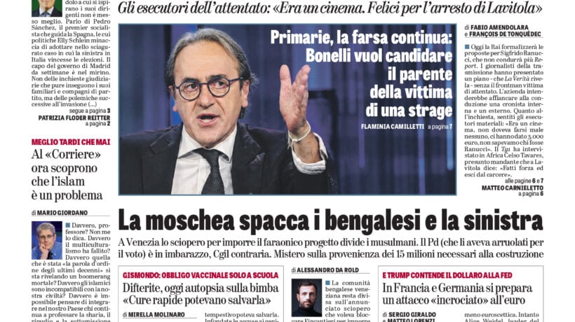 Oggi in edicola