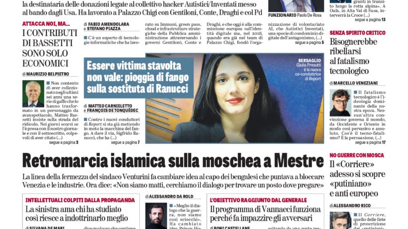 Oggi in edicola