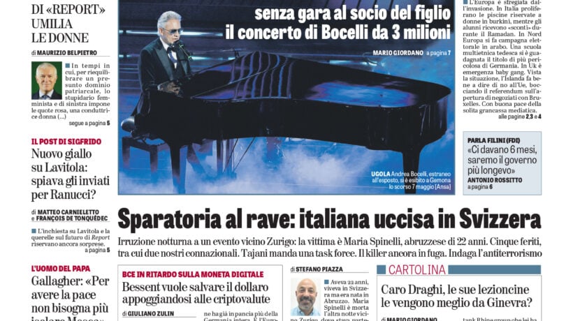 Oggi in edicola