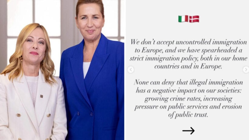 Tenaglia Meloni-Frederiksen-Weber sull’Ue: no migranti