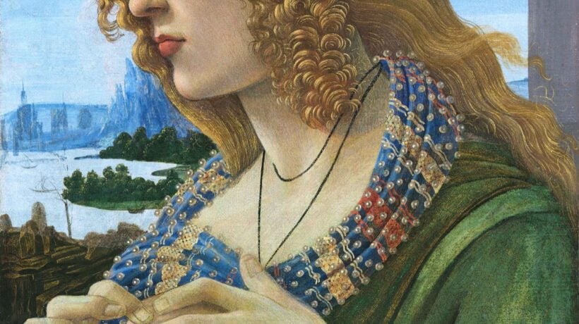 Ritratto allegorico di figura femminile attribuito a Botticelli