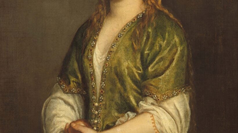 Donna con una mela di Tiziano