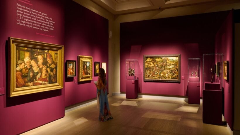 Sala della mostra Bellezza e Bruttezza alle Gallerie d’Italia