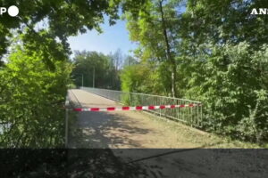 L'esterno del parco dove è avvenuta la sparatoria durante un rave ad Aarau