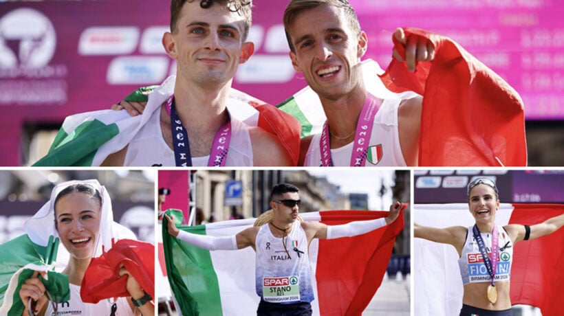 La marcia italiana domina a Birmingham: oro per Stano e Fiorini