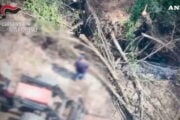 Vibo Valentia, ripreso da un drone mentre appicca un incendio: arrestato