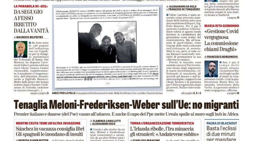 Oggi in edicola