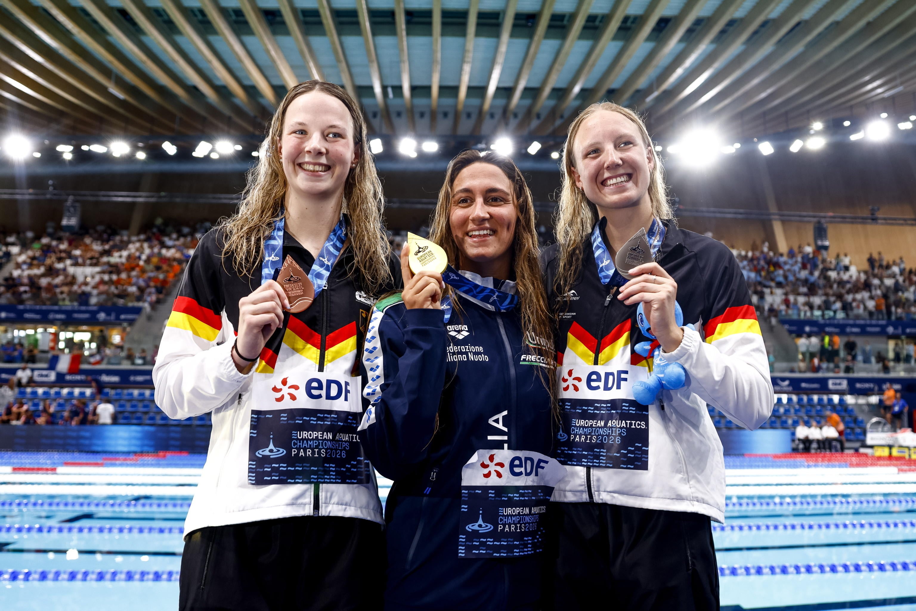 quadarella medaglia d'oro europei nuoto