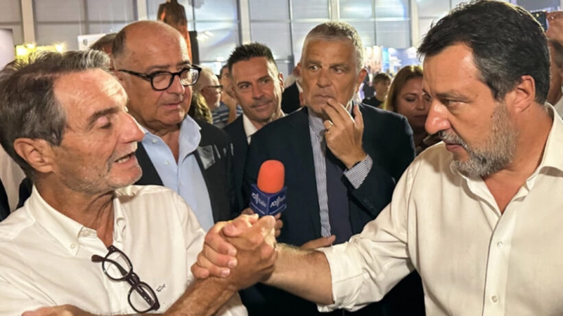 Salvini al Meeting stringe la mano a Fontana (e anche alla Schlein)