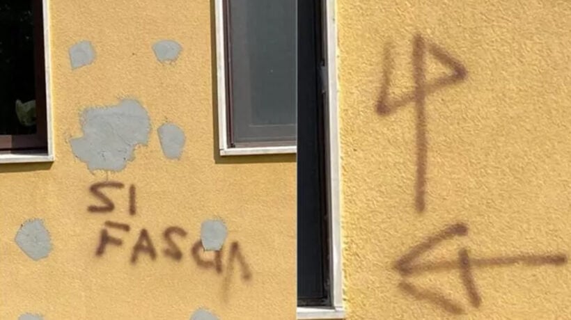 «Fasci e rune sui muri della scuola». Ma erano solo appunti dei muratori