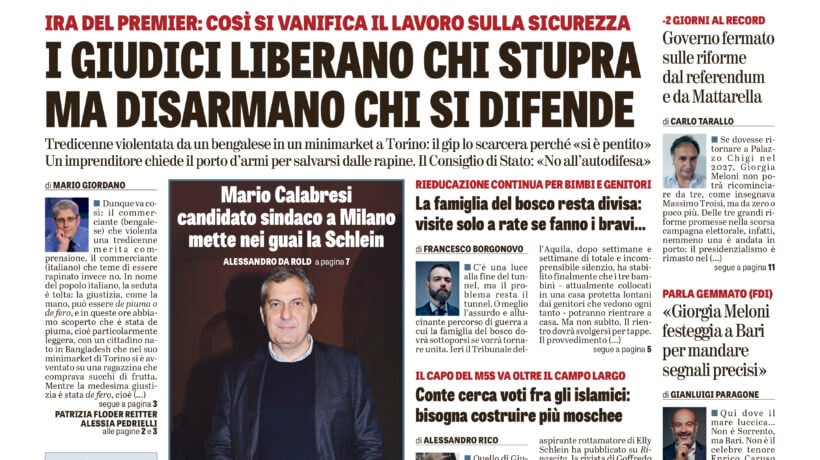 Oggi in edicola