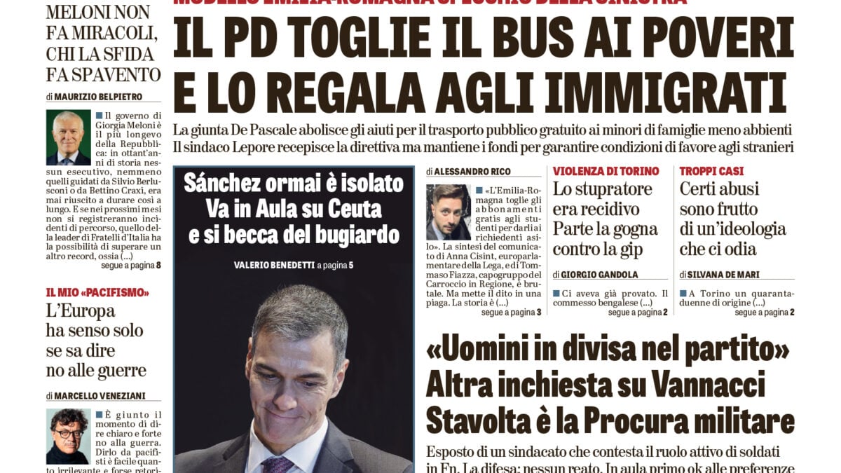 Oggi in edicola