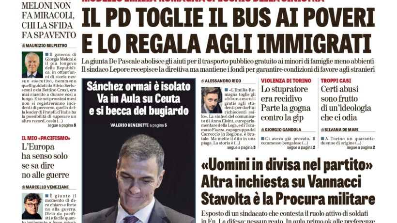 Oggi in edicola