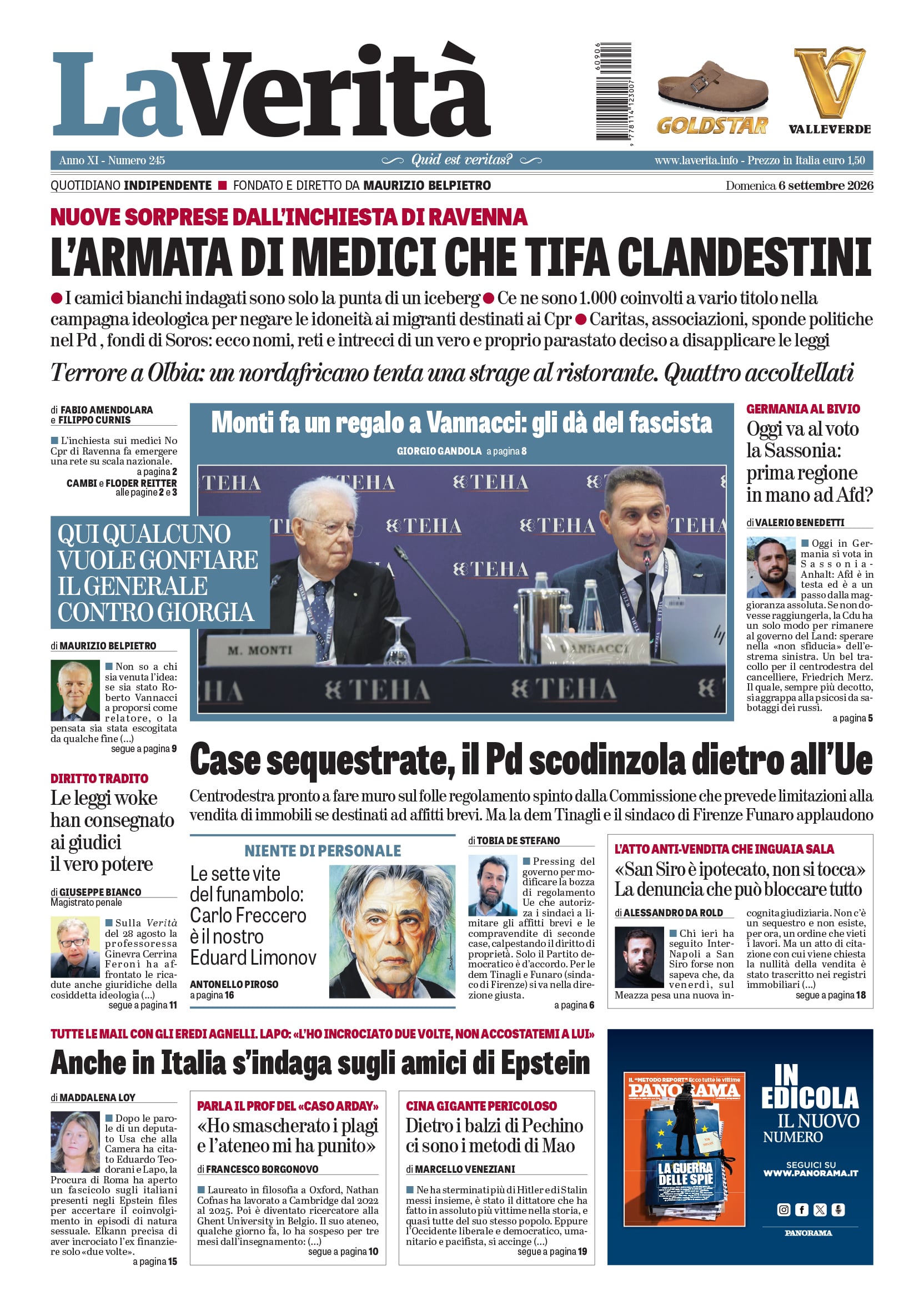 Oggi in edicola
