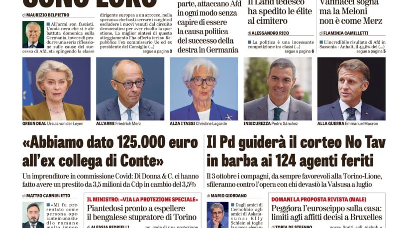 Oggi in edicola