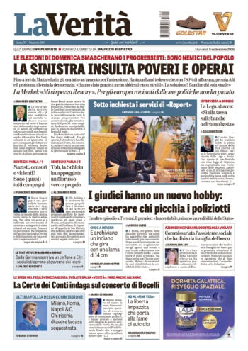 Oggi in edicola del 9 settembre 2026