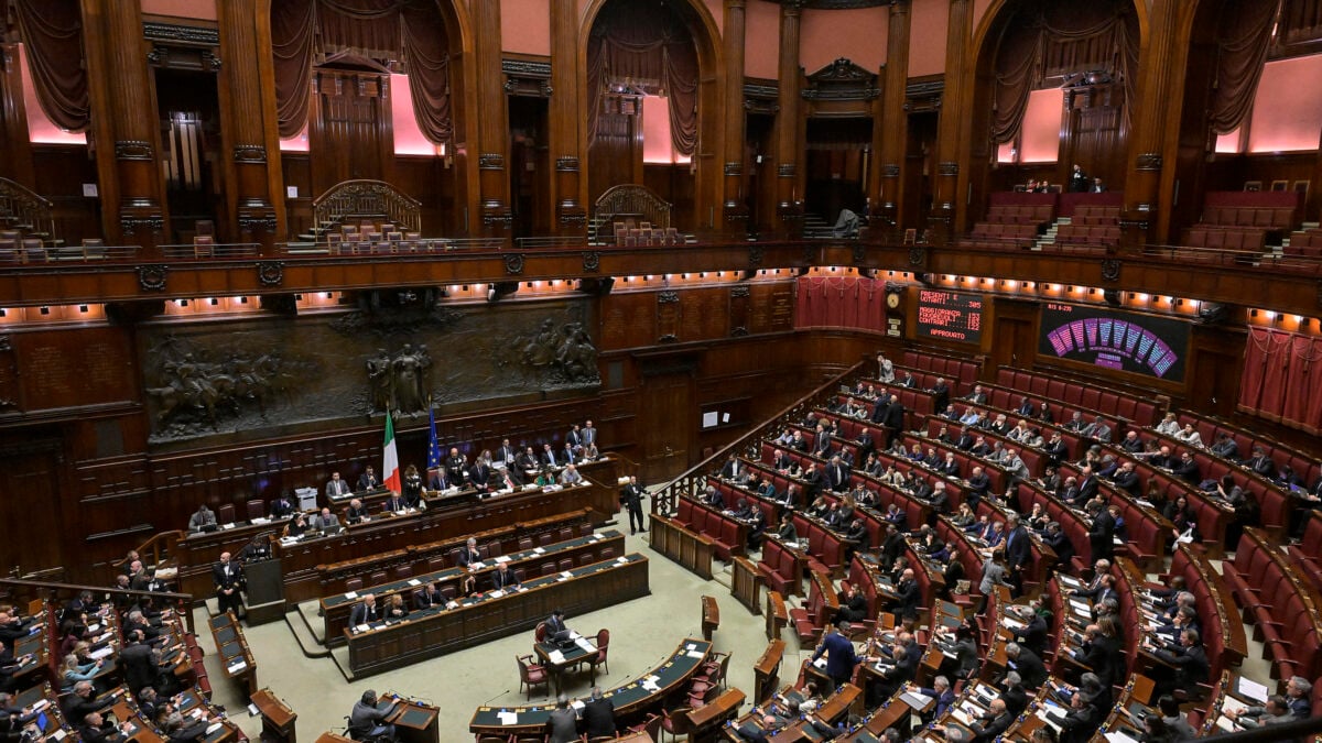 Aula della Camera dei deputati durante una seduta parlamentare