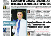 La prima pagina de La Verità di mercoledì 16 settembre 2026