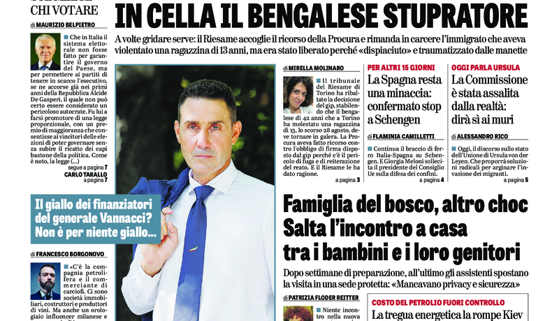 Oggi in edicola del 16 settembre 2026