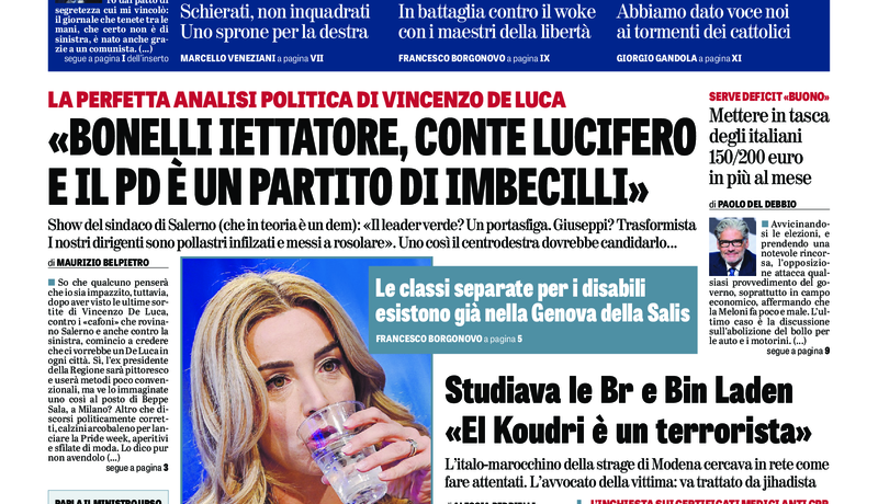 Oggi in edicola del 20 settembre 2026