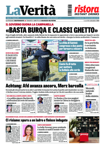 Oggi in edicola del 21 settembre 2026
